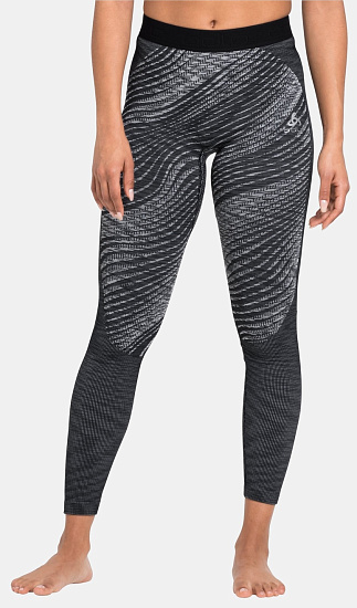Кальсоны женские Odlo Blackcomb Eco Long Black/Space Dye - Фото 3 большая
