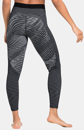 Кальсоны женские Odlo Blackcomb Eco Long Black/Space Dye - Фото 4 большая