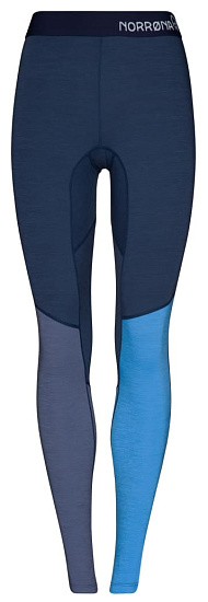 Кальсоны женские Norrona Equaliser Merino Longs Campanula/Indigo Night - Фото 1 большая