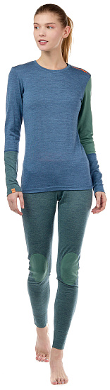 Кальсоны женские Ortovox 185 Rock'N'Wool Long Green Forest Blend - Фото 2 большая