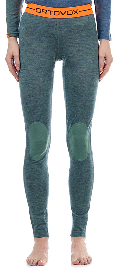 Кальсоны женские Ortovox 185 Rock'N'Wool Long Green Forest Blend - Фото 3 большая