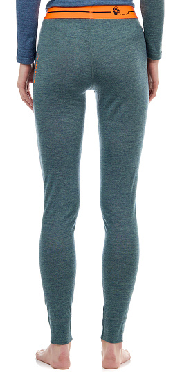 Кальсоны женские Ortovox 185 Rock'N'Wool Long Green Forest Blend - Фото 5 большая