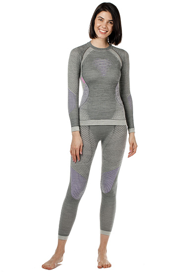 Кальсоны женские UYN Fusyon Uw Long Anthracite/Purple/Pink - Фото 4 большая