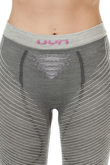 Кальсоны женские UYN Fusyon Uw Long Anthracite/Purple/Pink - Фото 6 большая
