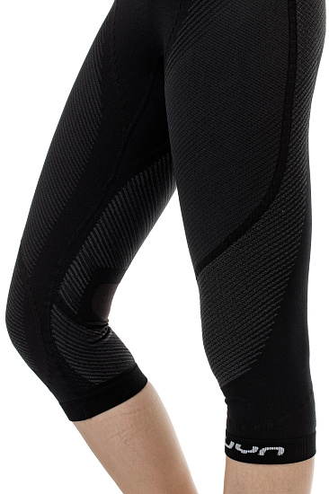 Кальсоны женские UYN 3/4 Multisport Ambityon Uw Medium Blackboard/Anthracite/White - Фото 5 большая