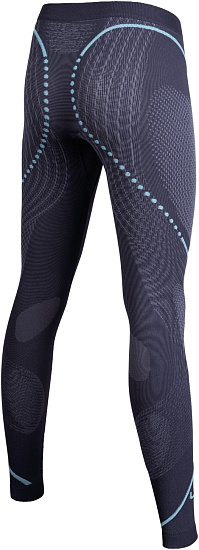 Кальсоны женские UYN Evolutyon Uw Long Charcoal/Anthracite/Aqua - Фото 2 большая