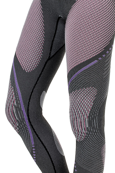 Кальсоны женские UYN Evolutyon Uw Long Melange Anthracite Melange/Raspberry/Purple - Фото 5 большая