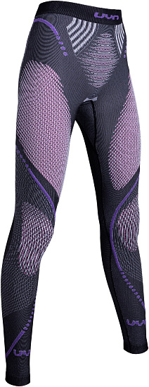 Кальсоны женские UYN Evolutyon Uw Long Melange Anthracite Melange/Raspberry/Purple - Фото 3 большая