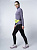 Тайтсы женские Mizuno Merino Wool Long Tight Black/Violet Quartz - Фото 5 малая