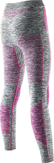 Кальсоны женские X-Bionic Accumulator Evo Melange UW Long Light Grey Melange/Raspberry - Фото 8 большая