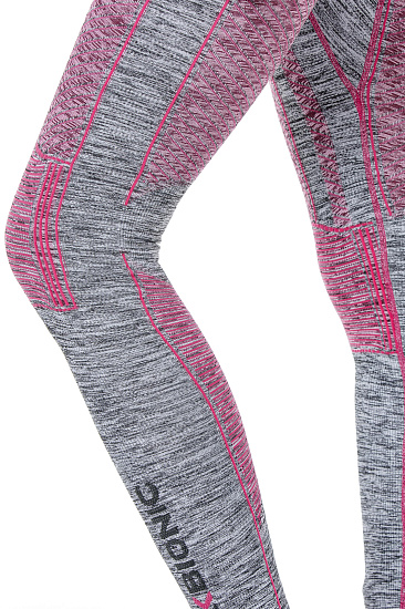 Кальсоны женские X-Bionic Accumulator Evo Melange UW Long Light Grey Melange/Raspberry - Фото 6 большая