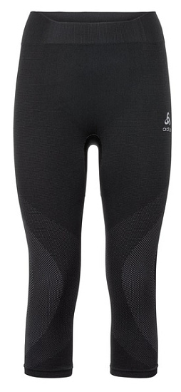 Кальсоны женские Odlo Bottom Pant 3/4 Performance Warm Черный/Серый - Фото 1 большая