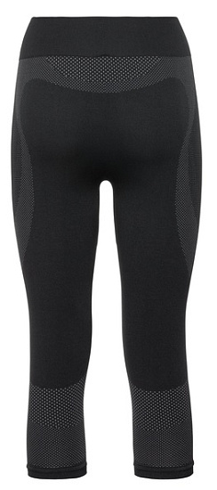 Кальсоны женские Odlo Bottom Pant 3/4 Performance Warm Черный/Серый - Фото 2 большая