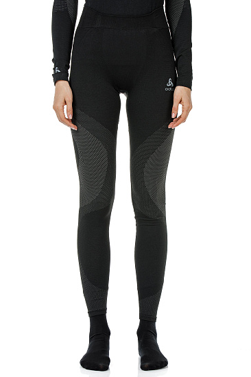 Кальсоны женские Odlo Performance Warm Черный/Серый - Фото 3 большая
