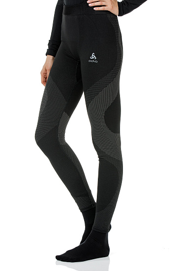 Кальсоны женские Odlo Performance Warm Черный/Серый - Фото 4 большая