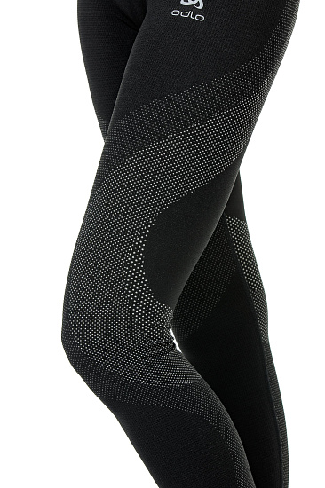 Кальсоны женские Odlo Performance Warm Черный/Серый - Фото 6 большая