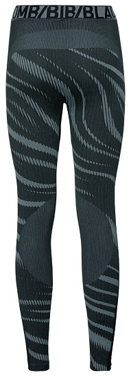 Кальсоны женские Odlo Bottom Pant Performance Blackcomb Черный/Серый - Фото 2 большая