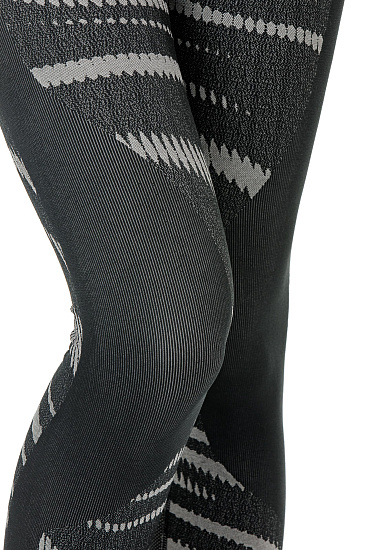 Кальсоны женские Odlo Bottom Pant Performance Blackcomb Черный/Серый - Фото 4 большая