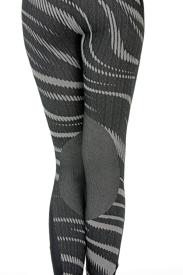 Кальсоны женские Odlo Bottom Pant Performance Blackcomb Черный/Серый - Фото 7 большая