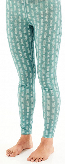 Кальсоны женские Icebreaker 200 Oasis Legging SnwHrtg Hydro/Frost - Фото 5 большая