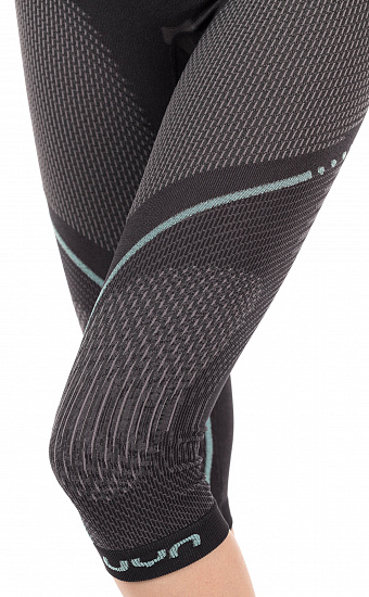 Кальсоны женские UYN 3/4 Evolutyon Uw Medium Charcoal/Anthracite/Aqua - Фото 5 большая