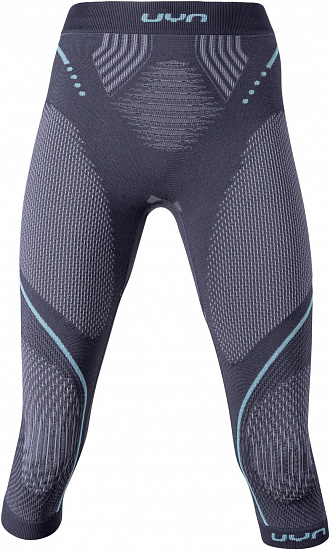 Кальсоны женские UYN 3/4 Evolutyon Uw Medium Charcoal/Anthracite/Aqua - Фото 1 большая