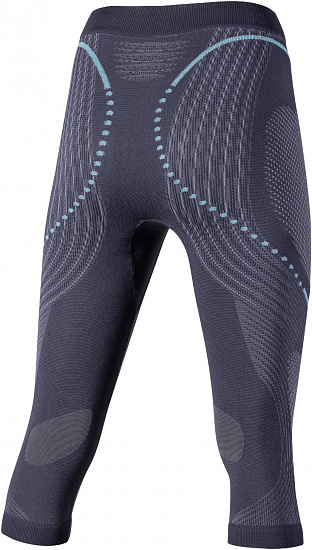 Кальсоны женские UYN 3/4 Evolutyon Uw Medium Charcoal/Anthracite/Aqua - Фото 2 большая