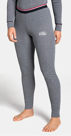 Кальсоны женские Odlo Active Warm Originals Long Серый Меланж - Фото 3 большая