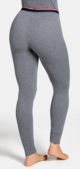 Кальсоны женские Odlo Active Warm Originals Long Серый Меланж - Фото 4 большая