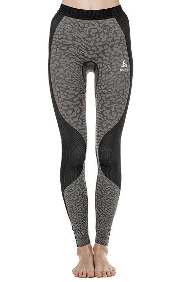 Кальсоны женские Odlo Blackcomb Long Черный/Серый - Фото 6 большая