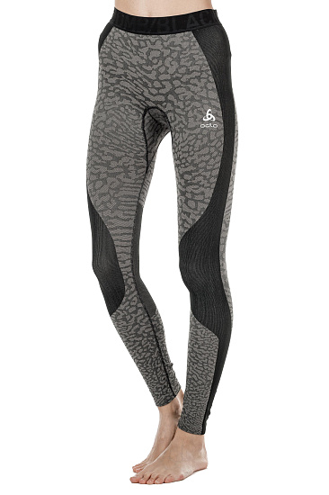 Кальсоны женские Odlo Blackcomb Long Черный/Серый - Фото 7 большая