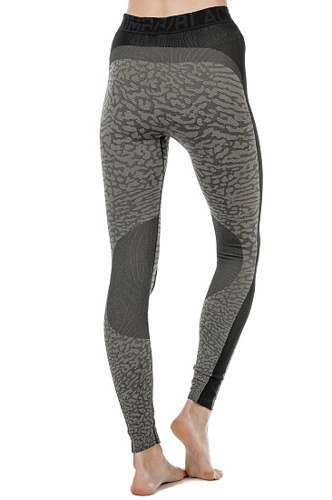 Кальсоны женские Odlo Blackcomb Long Черный/Серый - Фото 8 большая