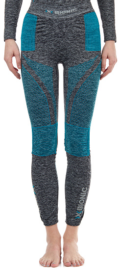 Кальсоны женские X-Bionic Energy Accumulator 4.0 Melange Dark Grey Melange/Water Green - Фото 4 большая
