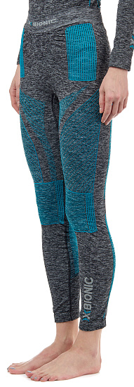 Кальсоны женские X-Bionic Energy Accumulator 4.0 Melange Dark Grey Melange/Water Green - Фото 5 большая