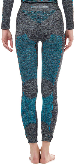 Кальсоны женские X-Bionic Energy Accumulator 4.0 Melange Dark Grey Melange/Water Green - Фото 6 большая