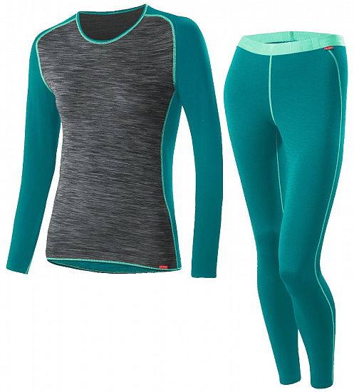 Комплект термобелья женский Loffler Warm RB Lagoon - Фото 1 большая