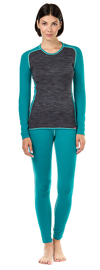 Комплект термобелья женский Loffler Warm RB Lagoon - Фото 2 большая