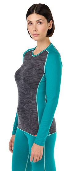 Комплект термобелья женский Loffler Warm RB Lagoon - Фото 13 большая