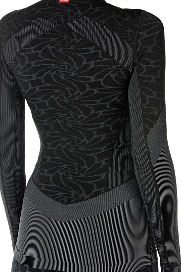 Комплект термобелья женский Loffler Seamless Черный - Фото 4 большая