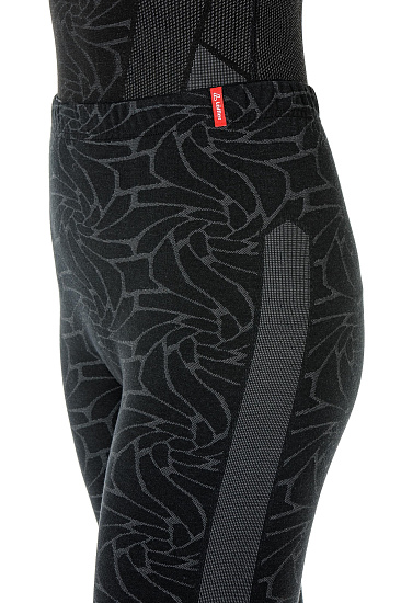 Комплект термобелья женский Loffler Seamless Черный - Фото 5 большая