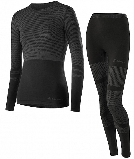 Комплект термобелья женский Loffler Hybrid Black - Фото 1 большая
