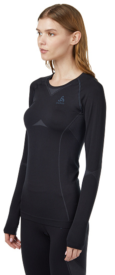 Комплект женский Odlo Черный/Темно-Серый Графит - Фото 4 большая