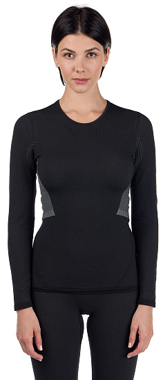 Комплект термобелья женский Loffler Hybrid Black - Фото 3 большая