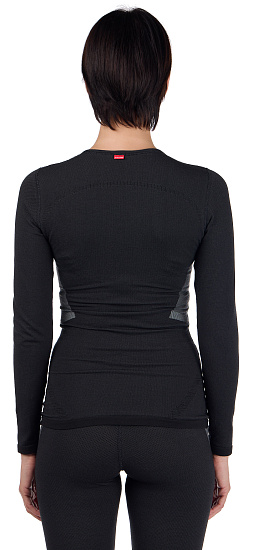Комплект термобелья женский Loffler Hybrid Black - Фото 5 большая