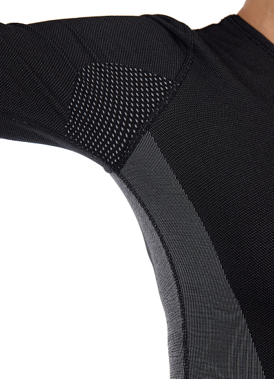 Комплект термобелья женский Loffler Hybrid Black - Фото 6 большая