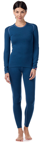 Комплект термобелья женский Loffler Warm Deep Water - Фото 2 большая