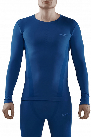 Лонгслив мужской CEP C84BTM Cold Weather Base Blue - Фото 4 большая