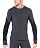 Футболка мужская Icebreaker 260 Zone LS Crewe Jet Hthr/Black - Фото 2 малая