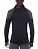 Футболка мужская Icebreaker 260 Zone LS Half Zip Hood Jet Hthr/Black - Фото 2 малая
