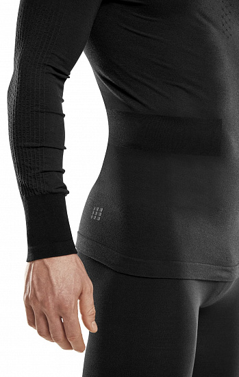 Лонгслив мужской CEP C85MM Merino Base Black Highlight - Фото 6 большая